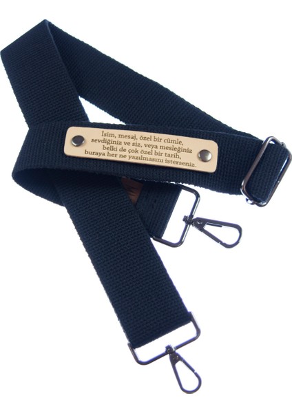 Lacivert Renk, Medya Uzmanları İçin Kişiselleştirilebilir Çanta Kayışı, 120 Cm Kişisel Hediye