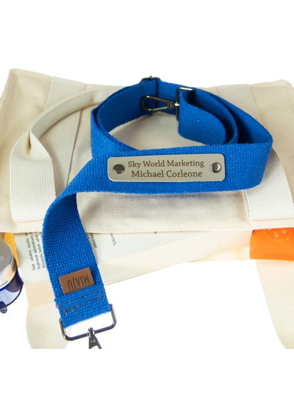 Koyu Mavi Renk, Öğrencilere Özel Kişiselleştirilebilir Anlamlı Hediye Çanta Askısı, 120 Cm Kayış fiyatları