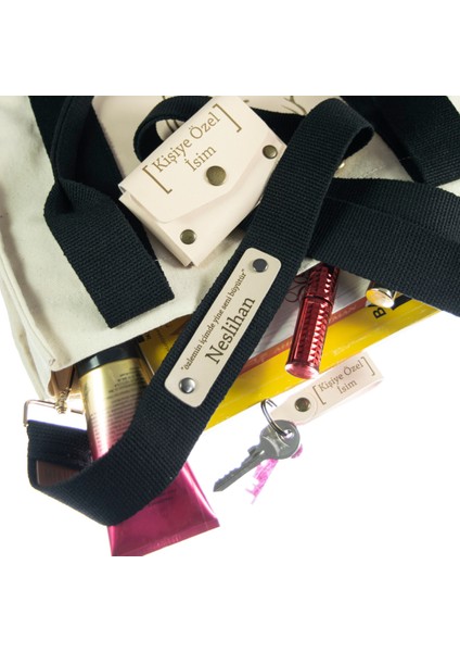 Siyah Renk, Hediyelik Kişiye Özel Çapraz Çanta Omuz Askısı, 180 cm Zarif ve Şık Isme Özel Tasarım fiyatları