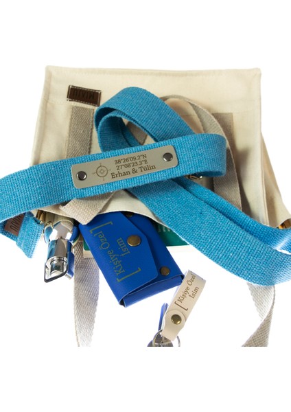 Mavi Renk, Anlamlı Bir Yazı Yazılabilinen Çanta Kayışı, 140 Cm Günlük Ve Özel Kullanıma Uygun fiyatları
