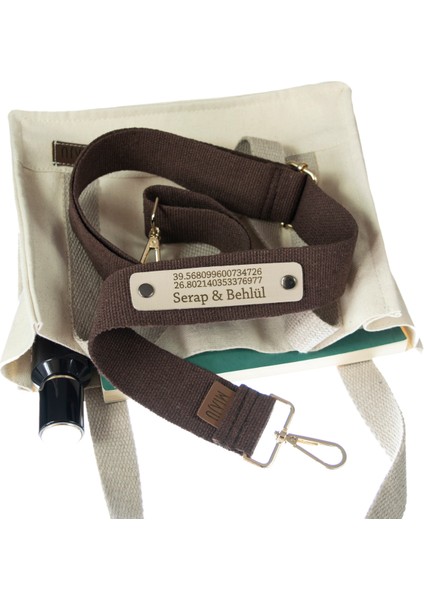 Koyu Kahve Renk, Zamansız Tasarım Unisex Çanta Kayışı, 220 Cm Şık İsme Özel Hediyelik Seçenek fırsatları