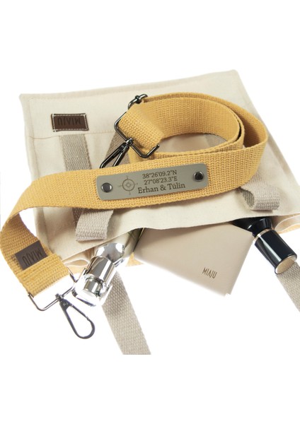 Hardal Renk, 200 Cm, İsme Özel Çocuk Gelişim Uzmanları İçin Şık, Renkli Çanta Askısı, Kişisel Tasarı fırsatları