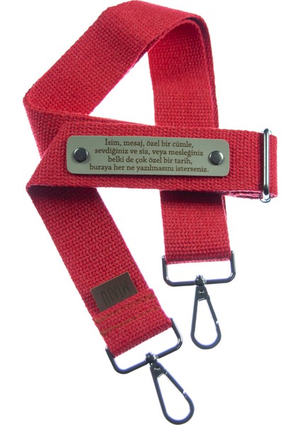 Kırmızı Renk, Kişiye Özel Çevre Bilimcileri İçin Fonksiyonel 200 Cm Çanta Askısı, Tasarım Hediye