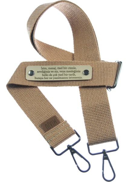 Açık Kahve Renk, Kişiye Özel Dijital Pazarlama Uzmanları İçin Şık Çanta Askısı Tasarımı, 200 Cm