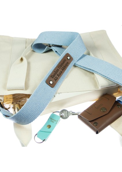Açık Mavi Renk, İsminize Özel Laptop Çanta Askısı, 220 Cm Modern Ve Şık, Adınıza Özel Omuz Askısı fiyatları