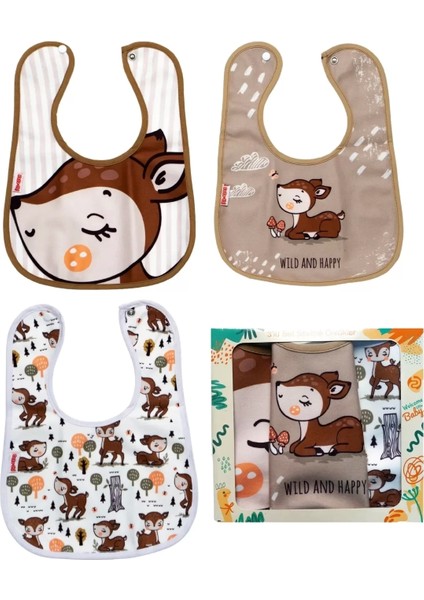 Ceylan Desen 4'lü Set Eko Sıvı Geçirmez Aktivite ve Mama Önlüğü Kendi Kutusunda 6-24 Ay modelleri