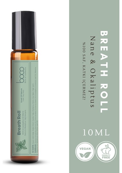 Nane Okaliptus Uçucu Yağ Aromaterapi Roll 10 ml