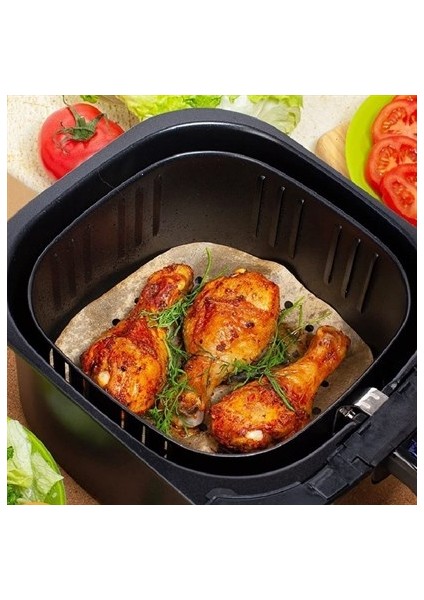 50 Adet Air Fryer Kağıdı Delikli