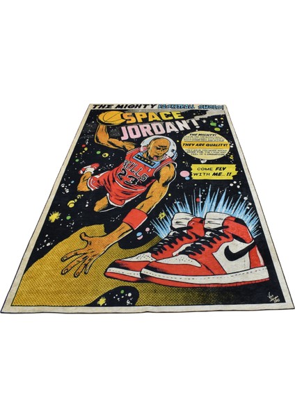 Yeni Dekoratif Basketbol Tasarım Digital Makine Halısı 5531