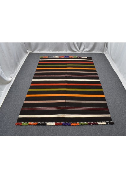 El Dokuma Seçkin Otantik Sivas Şal Perde Yün Kilim 5440