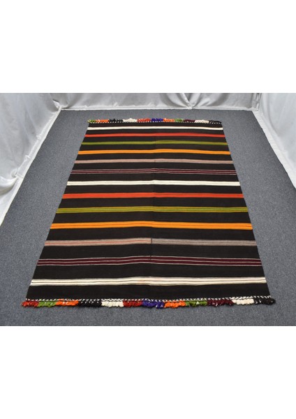 El Dokuma Seçkin Otantik Sivas Şal Perde Yün Kilim 5440