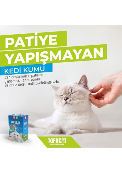 Tofu Premium Kedi Kumu 6 L – Koku Hapseden, Topaklanan, Doğal ve Tuvalete Atılabilir Pelet Yapı modelleri