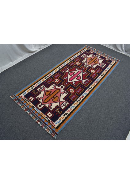 Yeni El Dokuma Zarif Persian Iran Şiraz Yün Kilim 5460 indirimleri