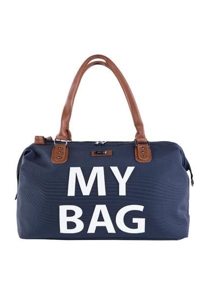 My Bag Deri Anne Bebek Bakım Çantası 7070 Lacivert