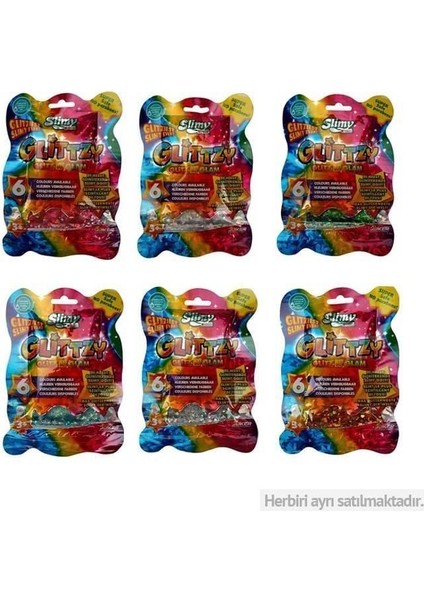 Slimy Glitzy 90 gr 10 Renk- 34025