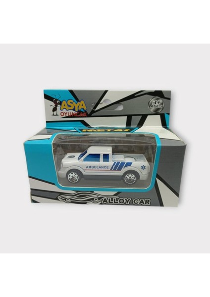 Küçük Metal Sağlık Hizmetleri Araçları 7 cm - Pick-Up