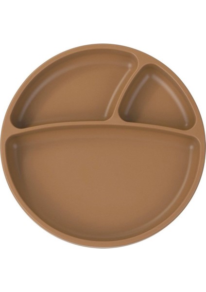 Porsiyon Vakum Tabanlı Silikon Tabak Woody Brown