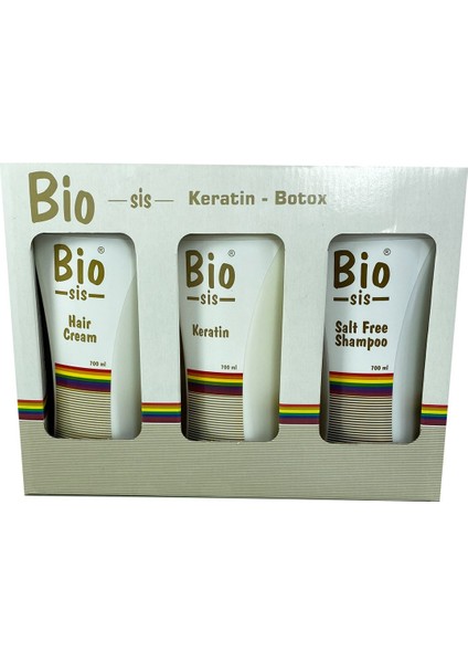 Brezilya Fönü 3'lü Kutulu Set Keratin + Saç Kremi + Tuzsuz Şampuan Düz ve Işıltılı Saçlar Botox