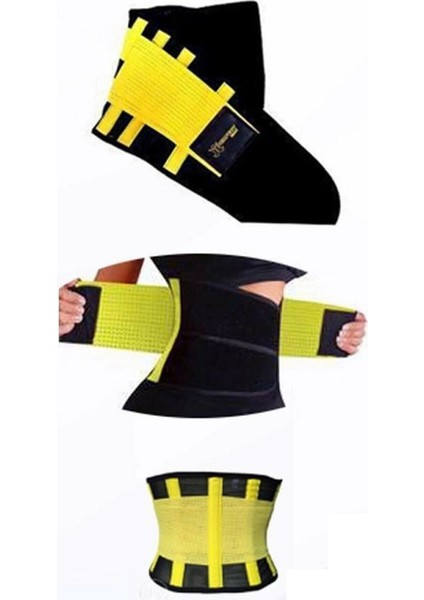 Hot Belt Termal Sauna Kemer Unisex Terletme Korsesi (Sarı-Siyah) fiyatları