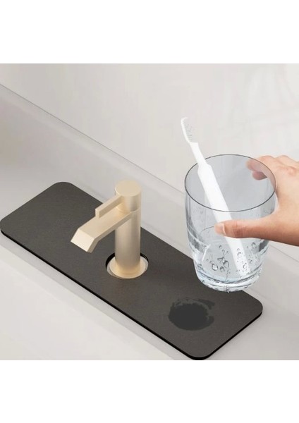 Pratik Su Emici Sihirli Lavabo Kenar Matı 38X13CM