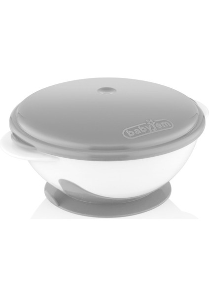 Babyjem Vakumlu Mama Tabağı 565 Gri