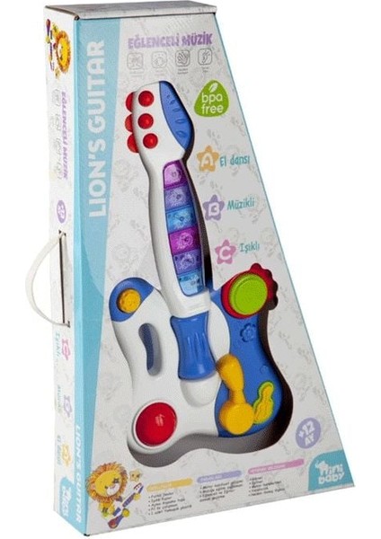 Nini Baby Gitar Işıklı Müzikli ER-205-206 Mavi