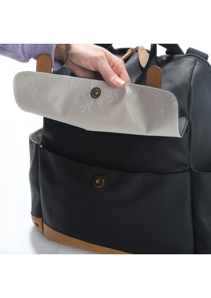 Holifera Deri Anne Bebek Bakım Çantası 7260 Siyah fırsatları