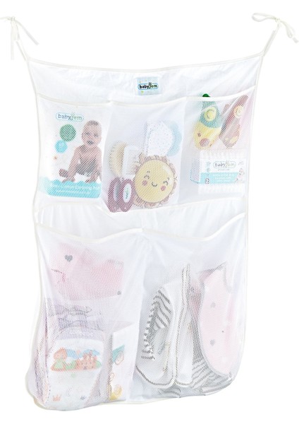 Babyjem Yatak Başı Organizer 555 Beyaz