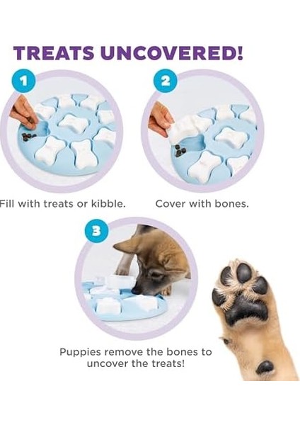 Nina Ottosson By Puppy Smart Blue Interactive Treat Puzzle Dog Toy
