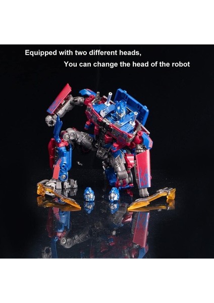 Deformasyon Robotu Oyuncak, Optimus Prime Araba Modeli, Alaşım Aksiyon Figürü, Kız ve Erkek Çocuklar Için Taşınabilir Hediye (Yurt Dışından)