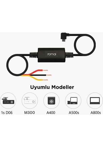 70MAI UP02 Park Gözetim Modu Kablosu UP02 A800 /A500S / D07/ D08 / D05 Hardware Kit (Yurt Dışından)