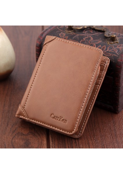 Hengsheng Erkek Cüzdan Kısa Cüzdan Erkekler Erkek Dolar Klip Retro Kart Paketi Aliexpress Wallet Men (Yurt Dışından)