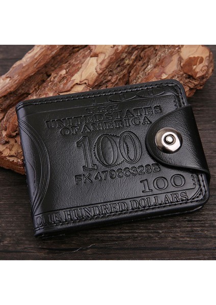 Yaratıcı Yeni Gerilim Trafosu Kısa Retro Manyetik Yapış Usd Desen Dolar Çanta Iş Tarzı Erkek Cüzdan (Yurt Dışından)