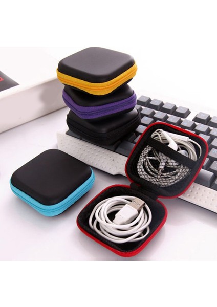 Eva Bozuk Para Cüzdanı Taşınabilir Mini Cüzdan Seyahat USB Kablosu Kart Telefon Veri Hattı Kulaklık Saklama Kutusu Çanta Para Anahtar Kutusu Kılıfı (Yurt Dışından)