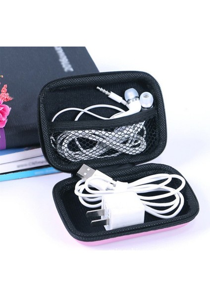 Eva Bozuk Para Cüzdanı Taşınabilir Mini Cüzdan Seyahat USB Kablosu Kart Telefon Veri Hattı Kulaklık Saklama Kutusu Çanta Para Anahtar Kutusu Kılıfı (Yurt Dışından)