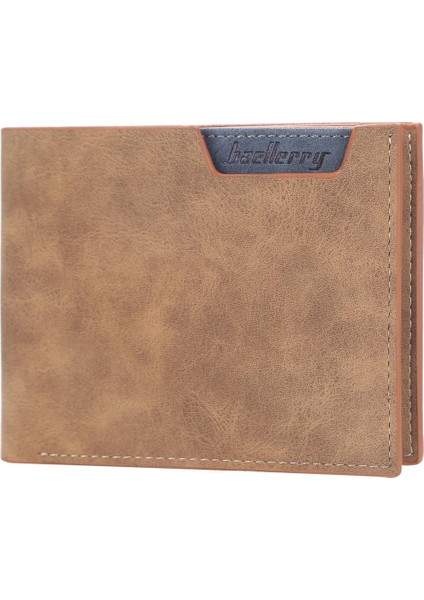 Erkek Ince Cüzdan Büyük Kapasiteli Erkek Cüzdan Minimalist Ön Cep Bifold Deri Çanta Erkek Hediye Için (Yurt Dışından)