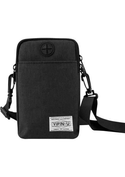 Yıpınu Çok Fonksiyonlu Su Geçirmez Açık Telefon Çantası Anti-Hırsızlık Güvenlik Spor Mini Çanta Cüzdan Kımlık Tutucu Pasaport Tutucu Boyun Bag.black (Yurt Dışından)