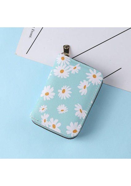 Moda Kadın Pu Deri Papatya Çiçek Para Çantası Kart Oaganizer Rahat Bayanlar Küçük Çanta Cüzdan Bozuk Para Cüzdanı Gün Manşonlar (Yurt Dışından)