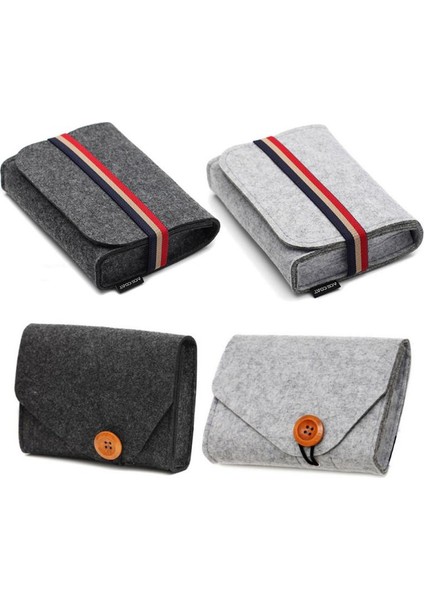 Ev Saklama Torbaları Seyahat Depolama Organizasyonu Anahtar Para Paketi Mini Keçe Kese Kulaklık Kartı Ev Saklama Torbaları Masa Düzenleyici (Yurt Dışından) fırsatları