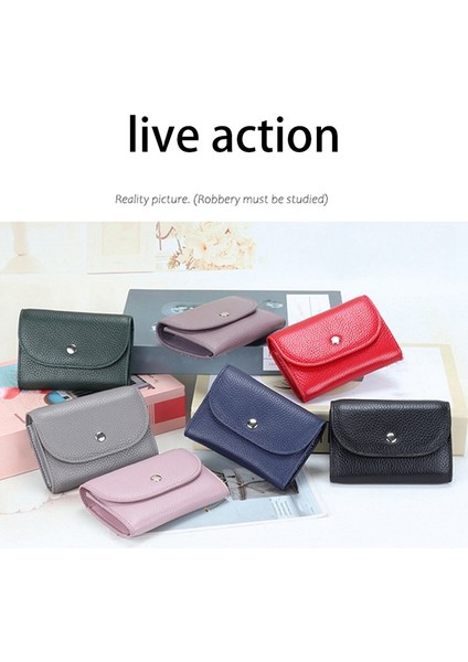 Pu Deri Bozuk Para Cüzdanı Mini Büyük Kapasiteli Para Çantası Kafa Katmanı Dana Derisi Çok Fonksiyonlu Kartvizit Çantası Gri (Yurt Dışından) fiyatları