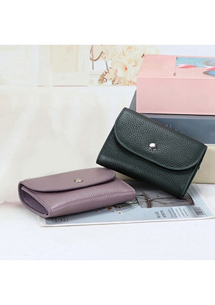 Pu Deri Bozuk Para Cüzdanı Mini Büyük Kapasiteli Para Çantası Kafa Katmanı Dana Derisi Çok Fonksiyonlu Kartvizit Çantası Gri (Yurt Dışından) fırsatları