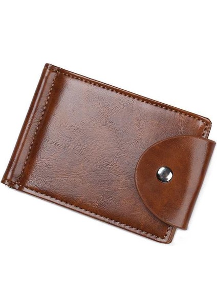 Beyler Toka Cüzdan Kart Sahibinin Pu Deri Cüzdan Moda Erkek Kart Çantası Taşınabilir Dayanıklı Küçük Cüzdan Erkekler Moda (Yurt Dışından)