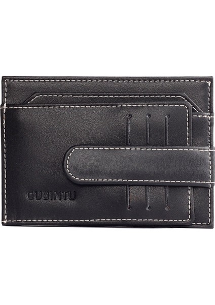 Deri Unisex Cüzdan Moda Para Cep Çanta Kredi Kartı Kimlik Tutucu (Yurt Dışından)
