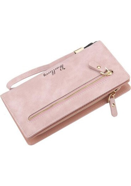 Baellerry Vintage Para Çantası Telefon Debriyaj Cuzdan Bayan Kadın Deri Kadın Çanta Fermuar Uzun Kart Tutucu Bayanlar Cüzdan Bayan Cüzdan (Yurt Dışından)