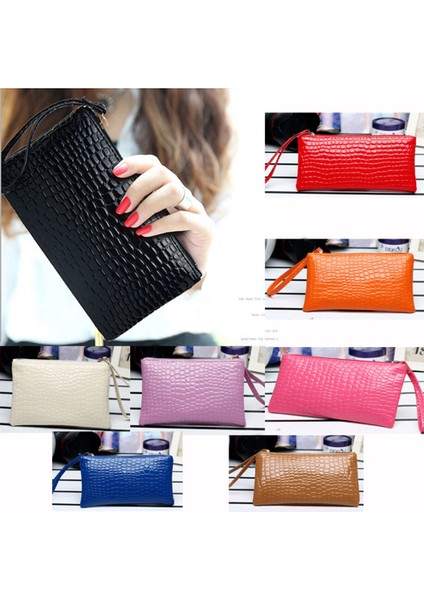 Microgood Kadın Moda Deri Çanta Mini Çanta Nakit Para Depolama Uzun Cüzdan (Yurt Dışından)