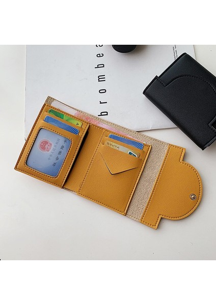 Kadın Cüzdan Kadın Deri Katlanır Bozuk Para Cüzdanı Çile Küçük Cüzdan Vintage Moda Bayan Cüzdanı Kredi Kartları Sahipleri (Yurt Dışından)