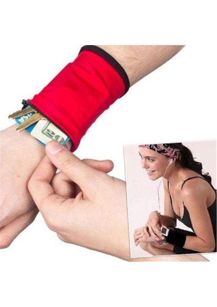 Mini Bilek Cüzdan Anahtar Kılıfı Bant Spor Spor Fermuar Bileklik Koşu Spor Salonu Bisiklet Güvenli Bozuk Para Cüzdanı Pamuk Bilek Çanta Erkek Kadın (Yurt Dışından) modelleri