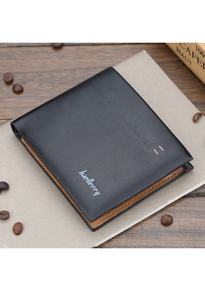 Yfashion Erkekler Kısa Stil Cüzdan Nakit Kart Depolama Için Taşınabilir Katlanır Çanta (Yurt Dışından)