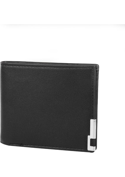 Erkekler Için Pu Deri Bifold Cüzdan Ev Ofis Seyahat Iş Için Pratik Büyük Kapasiteli Kart Sahibinin (Yurt Dışından)