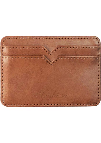 Erkek Cüzdan Moda Küçük Deri Sihirli Cüzdan Bozuk Para Cüzdanı ile Erkek Mini Cüzdan Para Çantası Kredi Kartı Klip Klip Nakit Cüzdan (Yurt Dışından)